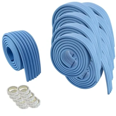 Afbeelding van HIMRY KXD7002 Universele schuimrol, 2000 cm x 80 mm, dik schuim, schokbestendig, veiligheid voor baby&#039;s, kinderen, alle doeleinden, babyveiligheid. 10 2 m, blauw,