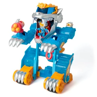 Afbeelding van SUPERTHINGS Wild Tigerbot Kazoom robot Tijger Transformeerbaar. De verandert in een voertuig, inclusief 1 Kid en SuperThing Exclusief Amazon
