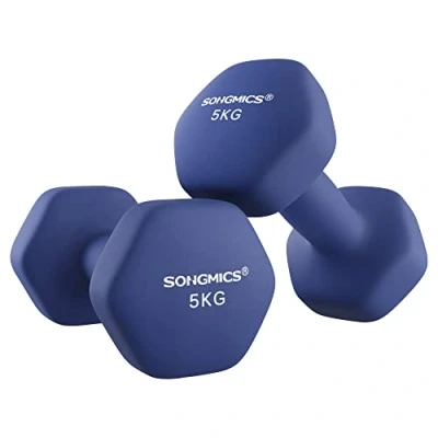 Afbeelding van Dumbbell set met 2 oranje vinyl halters x 1,5 kg