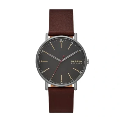 Afbeelding van Skagen heren Signatur horloge SKW6860 in de kleur Donkergrijs