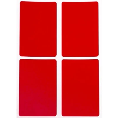 Afbeelding van Royal Green Rechthoekige zelfklevende etiketten rood ca. 7,5 cm x 5 (75 mm 50 mm) 15 vellen verpakking van 60 stuks