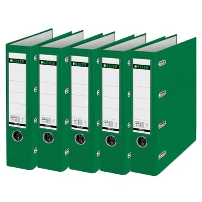 Afbeelding van Bankordner Leitz A4 80mm 2 mechanieken groen