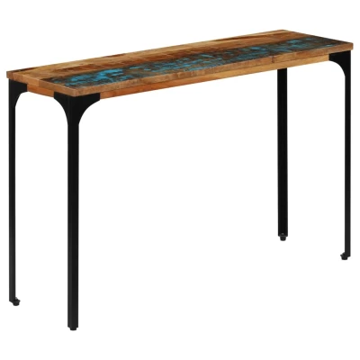 Afbeelding van Wandtafel 120x35x76 cm massief gerecycled hout