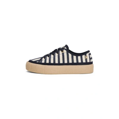 Afbeelding van Tommy Hilfiger Ithaca Sneakers laag, Dames, Maat: 37, Blue/white Textiel