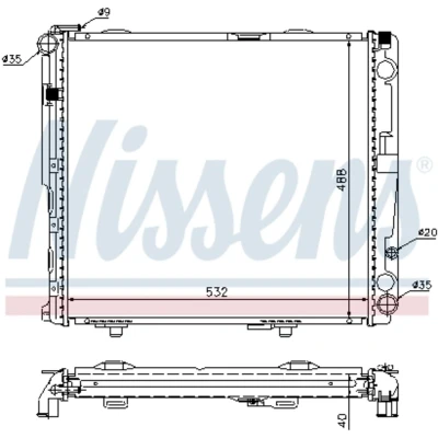 Afbeelding van Nissens Radiateur 62696A