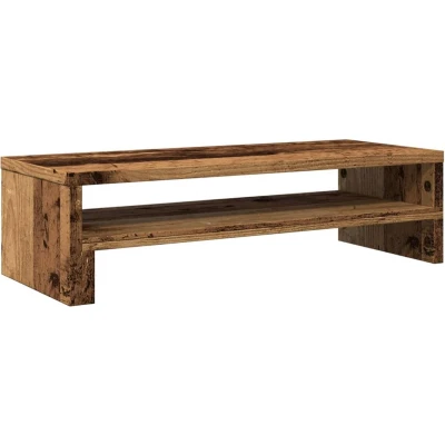 Afbeelding van vidaXL Monitorstandaard 54x22x15 cm bewerkt hout oud houtkleurig