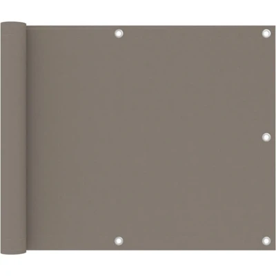 Afbeelding van Balkonscherm 75x300 cm oxford stof taupe