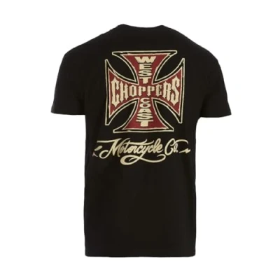 Afbeelding van WCC West Coast Choppers T Shirt Iron Cross schwarz XXL