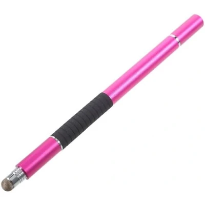 Afbeelding van Universele Stylus Pen Met 3 Verschillende Tips Disc Tip Soft en Balpen Geschikt voor Telefoon Tablet iPad Roze