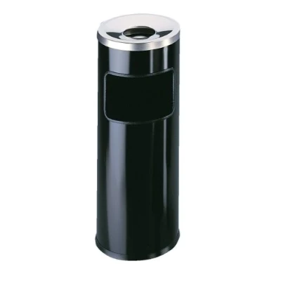 Afbeelding van Durable 333201 Papierbak 17 l Metaal (Ø x h) 250 mm 630 Zwart Met asbak 1 stuk(s)
