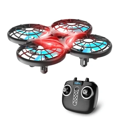 Afbeelding van Loolinn drone voor kinderen, cadeau op afstand bestuurbare mini met automatische anti botsingstechnologie/handbediening/twee batterijen inbegrepen (cadeau kinderen)
