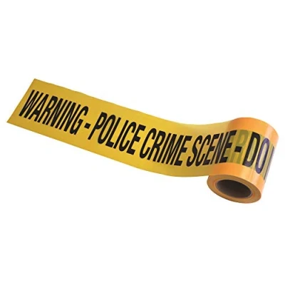 Afbeelding van Bristol Novelty GJ439 Crime Scene Tape, uniseks, geel zwart, Eén maat