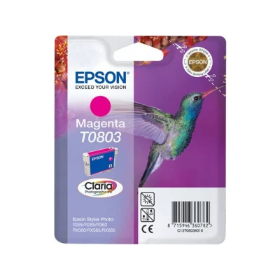 Afbeelding van Epson T0803 (C13T08034010) Inktcartridge Magenta