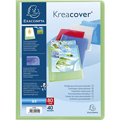 Afbeelding van Exacompta 5749E snelhechter A4, 40 hoesjes, meerkleurig, 5 stuks