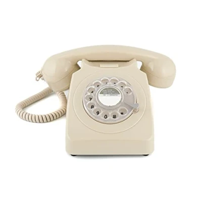 Image de téléphone rétro GPO 746 blanc