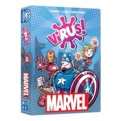 Afbeelding van Tranjis Games Virus Marvel Kaartspel Superhelden 2 5 spelers Minimumleeftijd 8 jaar Spaanse taal