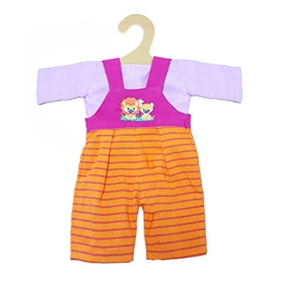 Afbeelding van Heless Poppenkleding Tuinbroek Paars/oranje 28 35 Cm