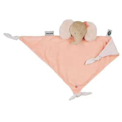 Afbeelding van Nattou FLO, ERNEST &amp; OLI Maxi Knuffeldoekje Olifant 62 cm Roze