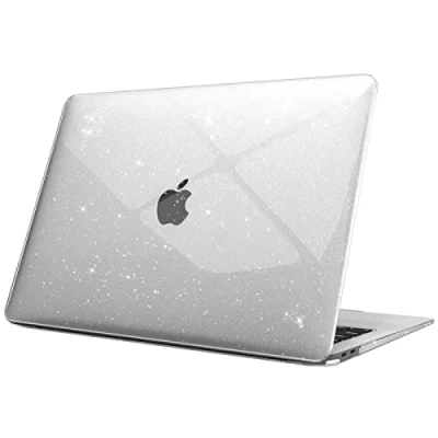 Afbeelding van Fintie Hoes Compatibel met MacBook Air 13 A2337 M1/A2179/A1932 (2018 2020 Laat los), Hoogwaardige Beschermhoes Snap Case 13&quot; Retina Display Touch ID, Glinsterend Helder