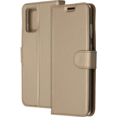 Afbeelding van Samsung Galaxy S20 Plus Hoesje Met Pasjeshouder Accezz Wallet Softcase Bookcase goud