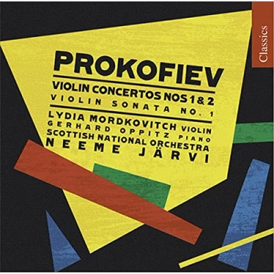 Afbeelding van Lydia Mordkovitch, Royal Scottish National Orchestra, Neeme Järvi Prokofiev: Violin Concertos Nos 1 &amp; 2/ Sonata No. (CD)