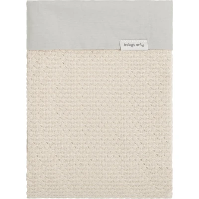 Afbeelding van Baby&#039;s Only Gebreid baby dekbedovertrek ledikant deken Sky Warm Linen 100x135 cm