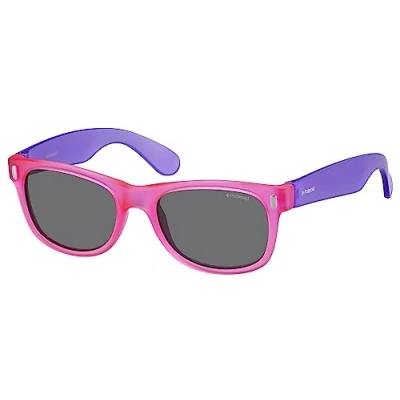 Afbeelding van Polaroid P0115 Brilmontuur, uniseks, kinderen, 1 stuk, Iub/Y2 Violpink fluo