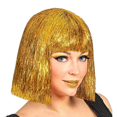 Afbeelding van Widmann Jaren 80 &amp; 90 Kostuum Bob Pruik Vegas Glitter Goud Carnavalskleding Verkleedkleding