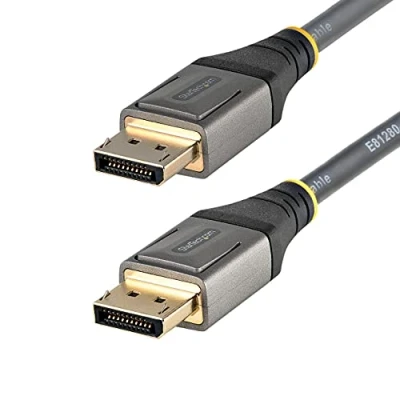 Image de StarTech.com Câble DisplayPort 1.4 Certifié VESA 5m 8K 60Hz HDR10 Vidéo Ultra HD 4K 120Hz Cordon Moniteur/Écran DP vers M/M (DP14VMM5M) (M) pour Display