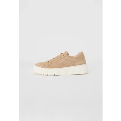 Afbeelding van Gabor Sneakers laag, Dames, Maat: 37, Caramel Veloursleer