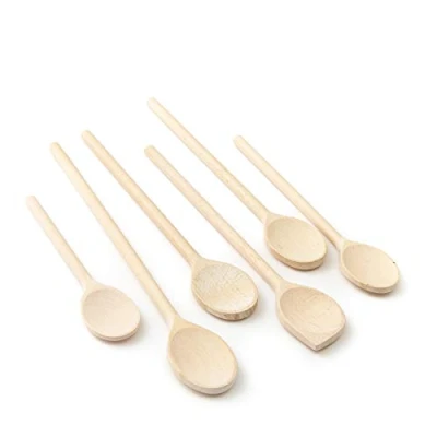 Afbeelding van Tuuli Kitchen Keukengerei, beukenhout (6 x keukenlepel 18 cm 35 cm)