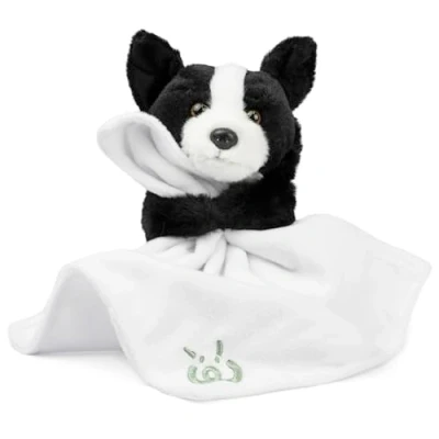 Afbeelding van Living Nature Naturli Border Collie Baby Pluche Speelgoed Inclusief Deken Knuffelzachte Hond Cadeau voor Pasgeborenen Baby&#039;s