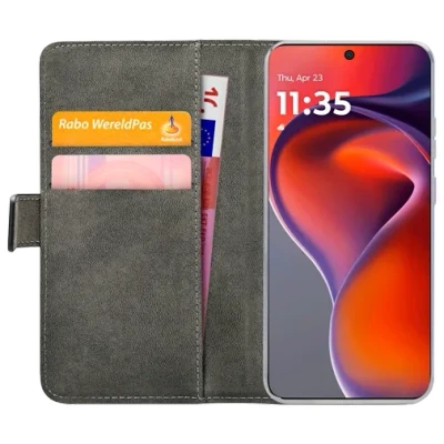 Afbeelding van Mobilize PU leer Book Case Zwart Motorola Moto G15/G15 Power