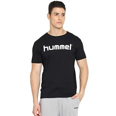 Afbeelding van Hummel logo shirt junior zwart 2055832001, maat 176