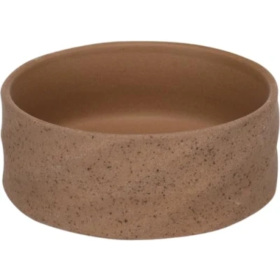 Afbeelding van Flamingo Voer en waterbak Hasel, rond, donkerbruin, 13,5 x 5 cm, 450 ml