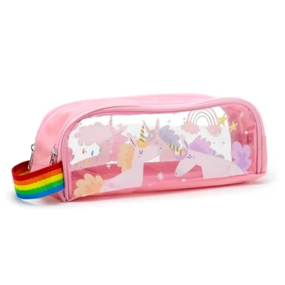 Afbeelding van Etui Eenhoorn Magie Transparant Potlodenkoker 20x5,5x5,5cm