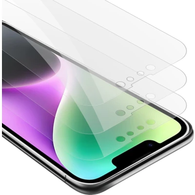 Afbeelding van Cadorabo Screenprotector geschikt voor Apple iPhone 14 PRO Pantser film Beschermende in KRISTALHELDER Geharde (Tempered) display beschermglas 9H hardheid met 3D Touch