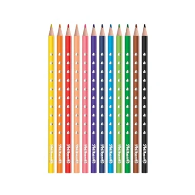 Image de Pelikan Crayon de couleur triangulaire SILVERINO fin, étui