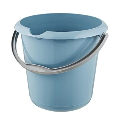 Afbeelding van keeeper Emmer met geïntegreerde schaal en ergonomische handgreep, 10 l, Mika, Nordic Blue