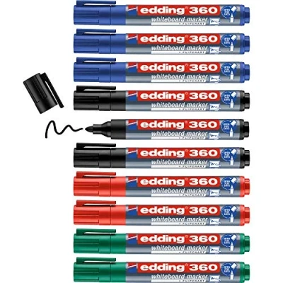 Image de edding Marqueurs à tableau blanc 10 pcs Multicolore 360
