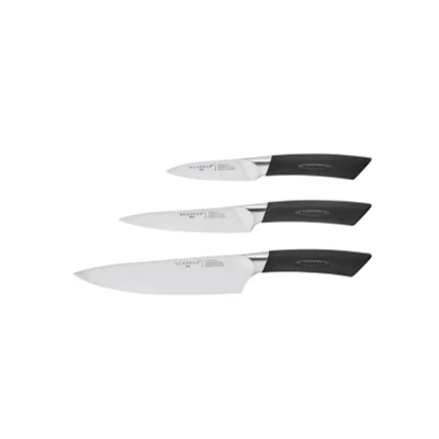 Afbeelding van Scanpan Messenset SAX 3 delig. 1x schilmes 9cm universeel mes 15cm koksmes 20cm