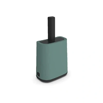 Image de Rotho MyPet Biala Pelle avec support et sac XL, plastique (PP recyclé), turquoise/noir, 16,2 x 9,1 29,0 cm