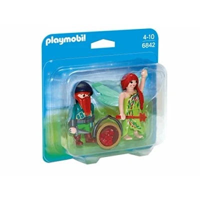 Image de PLAYMOBIL 6842 DUOPACK ELF EN DWERG / FÉE ET NAIN