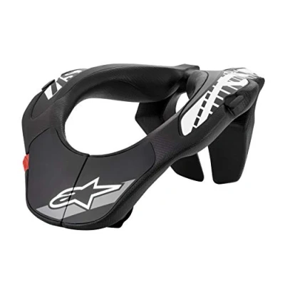 Afbeelding van Alpinestars Jeugd Nekbrace Zwart / Wit maat One Size