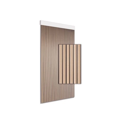 Afbeelding van Degor Vliegengordijn Huis Luxe Lamellen Transparant Zwart 100 Cm.
