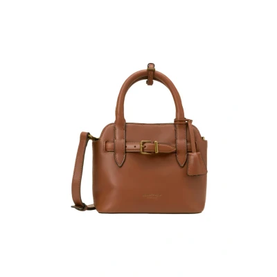 Afbeelding van Marc O&#039;Polo Leren handtas schoudertas Gia Crossbody Bag Dark Cognac bruine