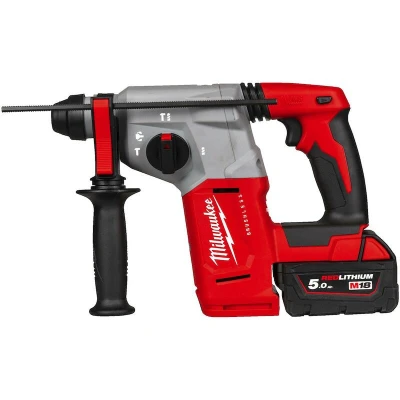 Afbeelding van MILWAUKEE M18 BLH 502X koolborstelloze accu combihamer SDS plus 26 mm met 4 standen in HD Box (2x 5,0Ah + lader) 49334788