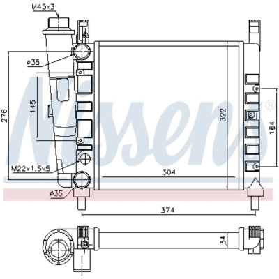 Afbeelding van Nissens Radiateur 61930