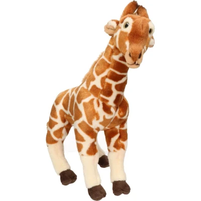 Afbeelding van Pluche giraffe knuffel 41 cm Speelgoed Safari dieren knuffeldieren voor kind