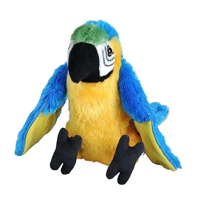 Afbeelding van Wild Republic Knuffel Ara Junior 20 Cm Pluche Blauw/geel